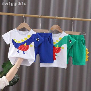 áo vest trẻ em mùa hè cho bé gái trai sơ sinh quần đùi ngắn tay hai mảnh giải trí