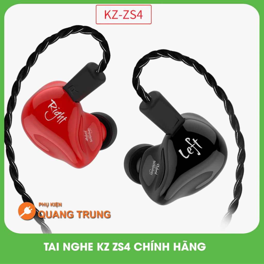 Tai nghe kz zs4 chính hãng -Viên ngọc tuyệt đẹp