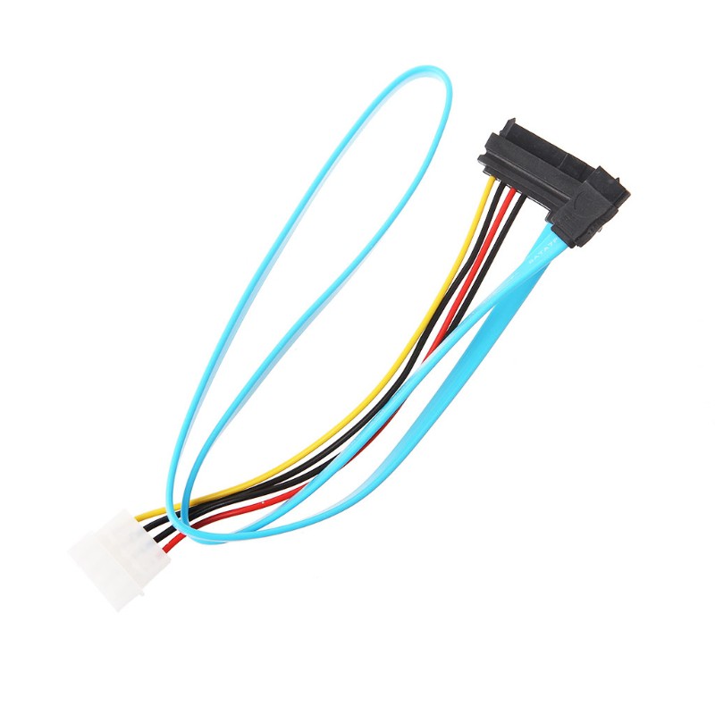 STAR✨7 Pin SATA Serial Female ATA To SAS 29 Pin & 4 Pin Male Power Adapter Cable 