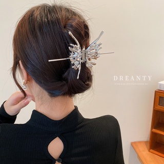 Kẹp Tóc Hình Bướm / Cá Mập Bằng Kim Loại Phong Cách Hàn Quốc Cá Tính Dành Cho Nữ