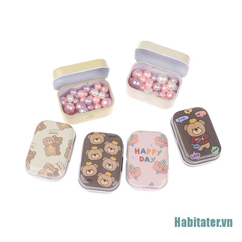 【Habitater】1X Sealed Tin Box Jar Packaging Boxes Jewelry Candy Coin Earrings Headphone Gift