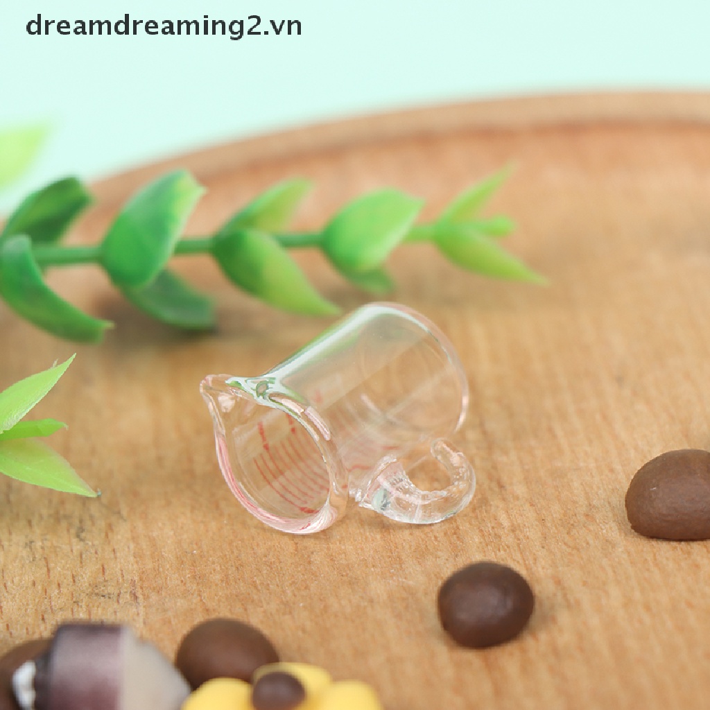 1 Mô Hình Cốc Đo Lường Bằng Kính Trang Trí Nhà Búp Bê