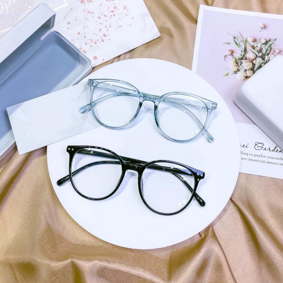 Mắt kính gọng tròn cá tính dễ thương D135