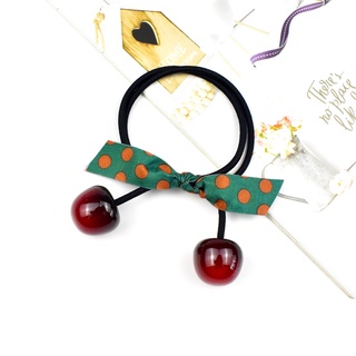 Cột tóc thắt nơ quả Cherry cute (Nhiều màu)