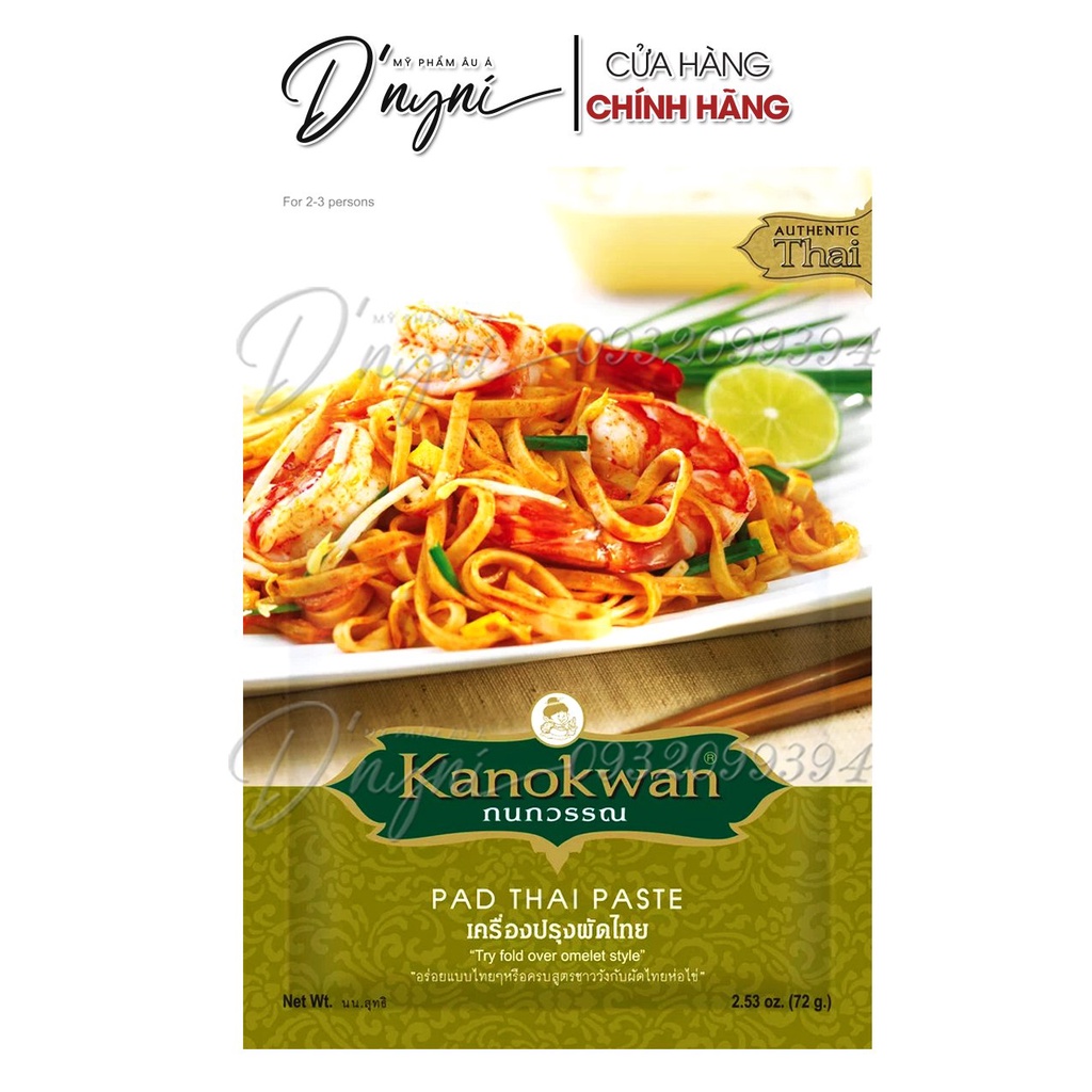 Sốt Gia Vị Hủ Tiếu Mì Xào KANOKWAN Pad Thai Paste Thái Lan 72g