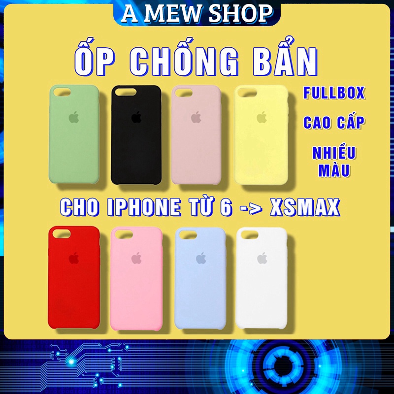 [CAO CẤP] Ốp lưng i.p.h.o.n.e Ốp Chống Bẩn Logo Táo Cho Iphone 6 6s 6Plus 6sPlus 7 8 7Plus 8Plus X Xs XsMax