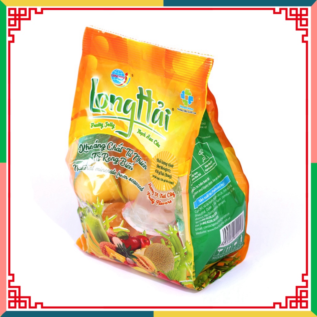 Thạch rau câu Long Hải vị tổ hợp tải trọng túi 416 g