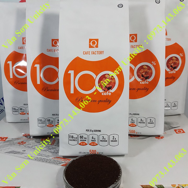 05 bịch cà phê rang xay Trần Quang 500g