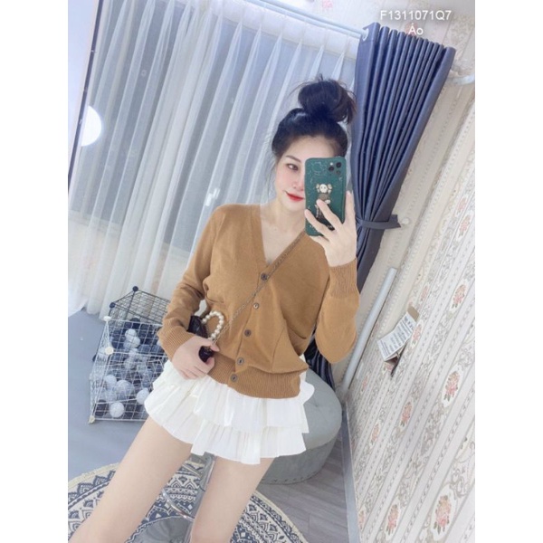Áo khoác cadigan dệt kim có túi🥰🥰Hàng QC mịn đẹp&lt;br&gt;Form &lt; 57kg
