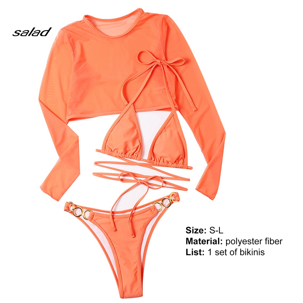 Bộ đồ bơi bikini dài tay nhanh khô thời trang mùa hè
 | BigBuy360 - bigbuy360.vn