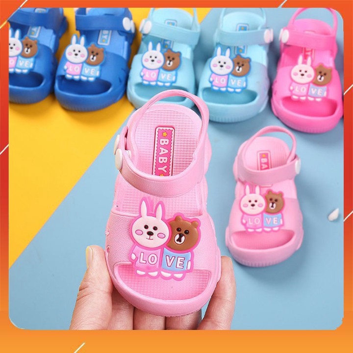 Dép sandal chống trơn Cho bé trai bé gái 10 tháng - 3 tuổi, sandal tập đi (SMG227)