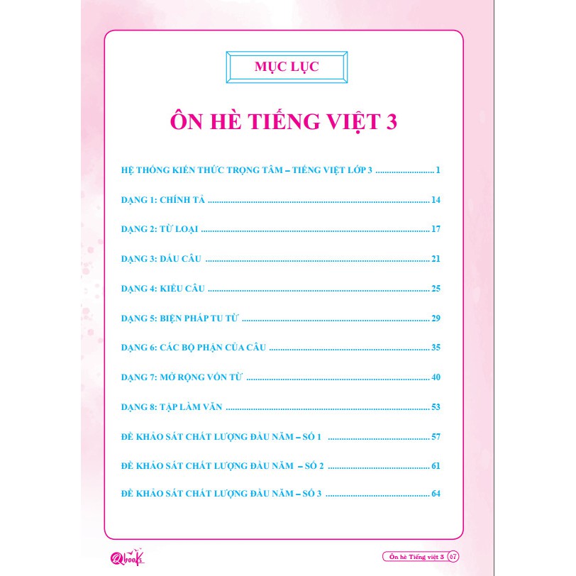 Sách - Ôn Hè Tiếng Việt 3 - Dành cho học sinh lớp 3 lên 4 (1 cuốn)