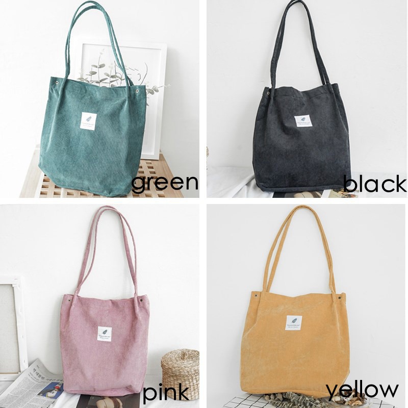 Túi Xách Nữ Túi Đeo Vai 4 Nút Bằng Vải Canvas Cho Nữ