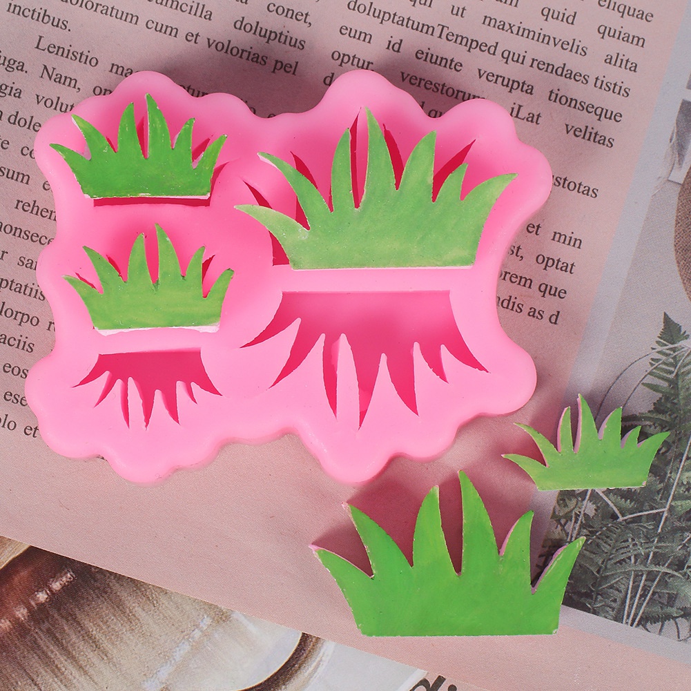 Khuôn Silicone Làm Bánh / Sô Cô La / Kẹo Ngọt Hình Cỏ Tiện Dụng