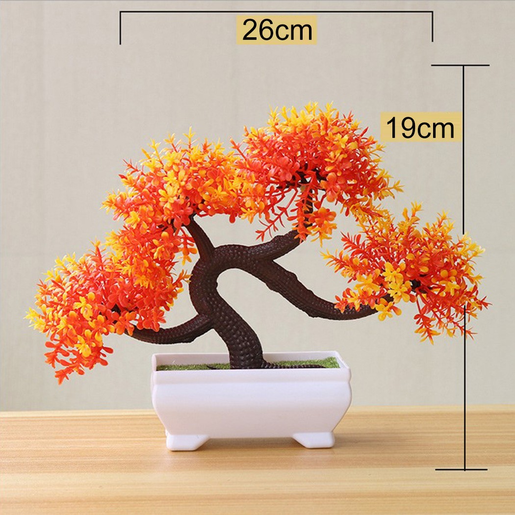 Chậu Cây Bonsai Giả Trang Trí Văn Phòng