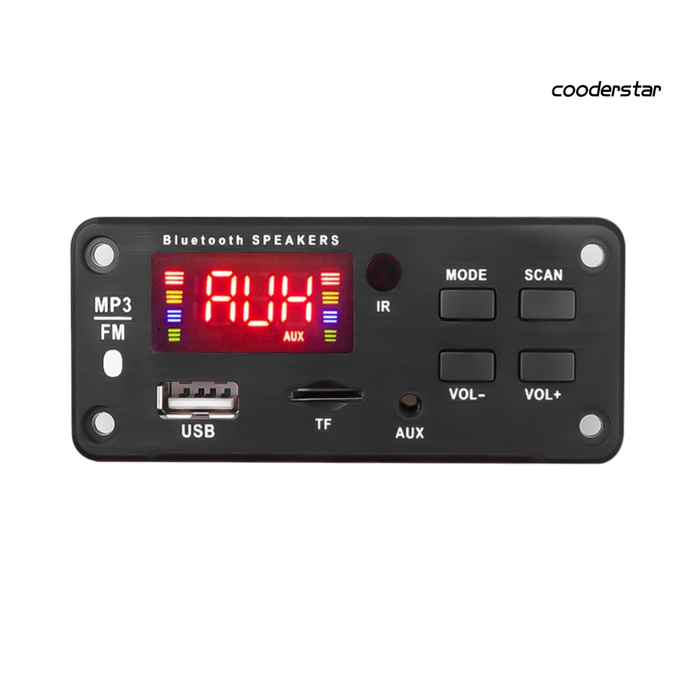 Mô Đun Giải Mã Âm Thanh Bluetooth 5.0 Mp3 Fm Radio Tf Usb Aux Cho Xe Hơi