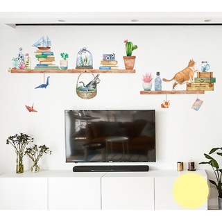 Decal dán tường Mèo con leo trèo