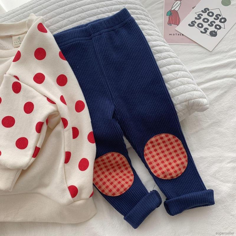 Quần legging cotton co giãn không màu dành cho bé trai gái 0-3 tuổi