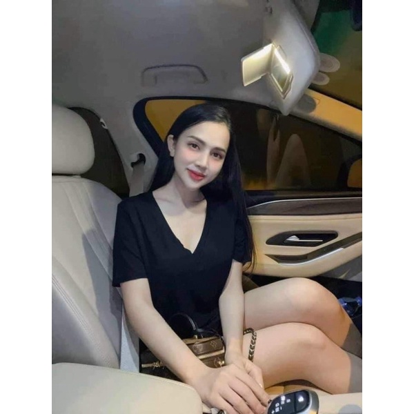 SET 3 ÁO THUN CỔ TIM ZR CỰC XINH CHO CÁC BẠN NỮ