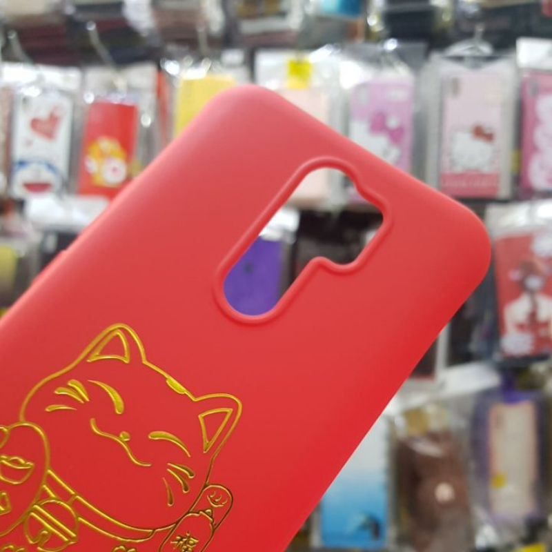 [Mã ELORDER5 giảm 10k đơn 20k] Xiaomi Redmi 9 _Ốp lưng nhựa in hình mèo thần tài xinh đẹp