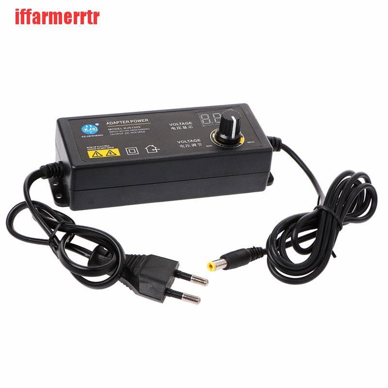 {iffarmerrtr}60W 3-24V Adjustable Adapter With Display Screen Of Voltage DC Power Supply KGD