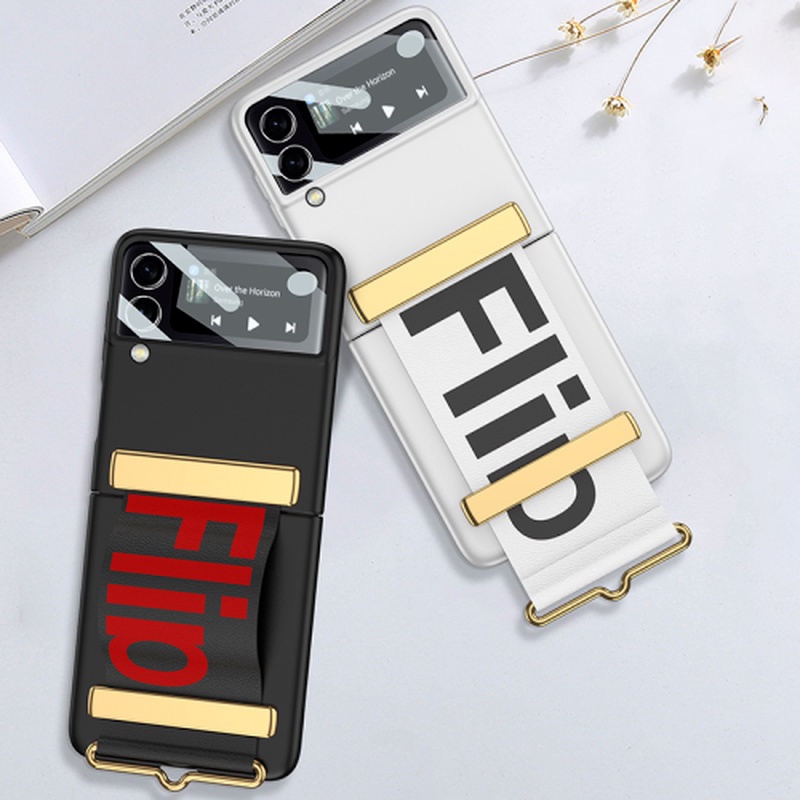 Ốp Điện Thoại Bảo Vệ Toàn Diện Có Thể Gấp Gọn Và Dây Đeo Cho Samsung Galaxy Z Flip3