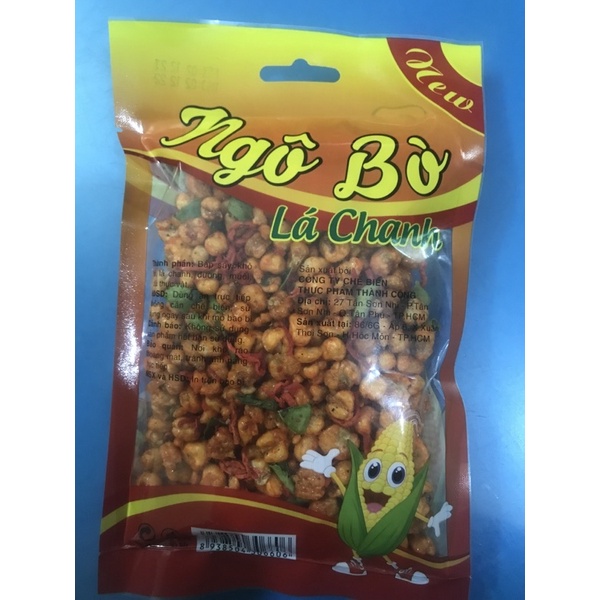 Bắp khô bò lá chanh 100g