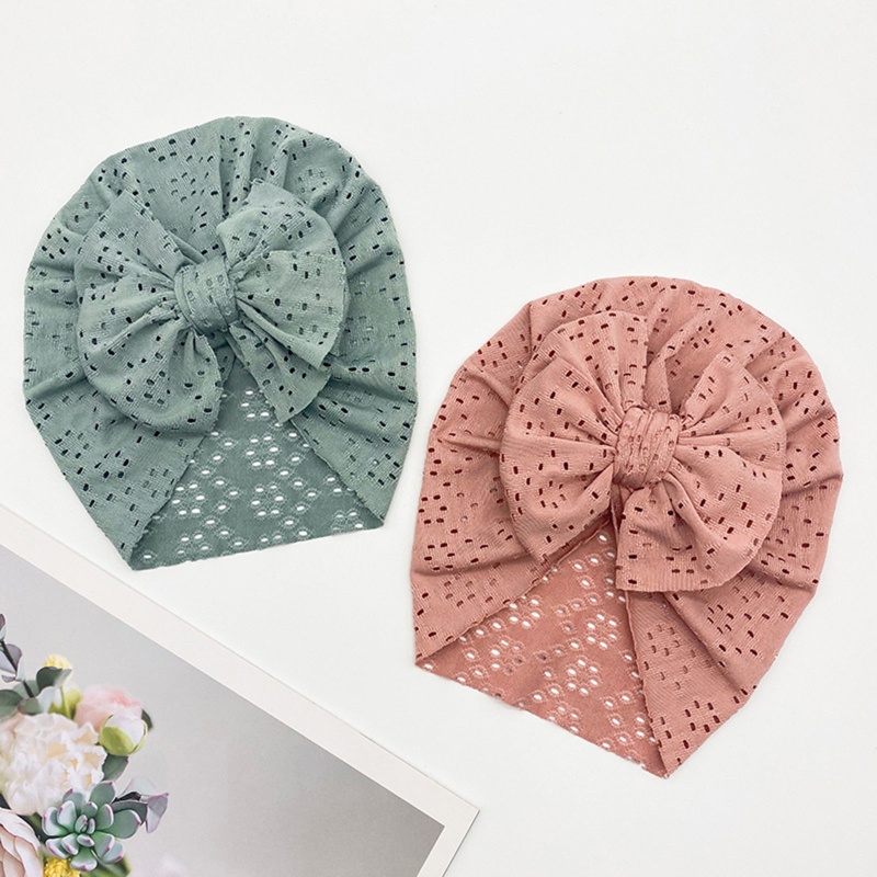Mũ Polyester Thoáng Khí Thắt Nút Thời Trang Mùa Hè Cho Bé Sơ Sinh