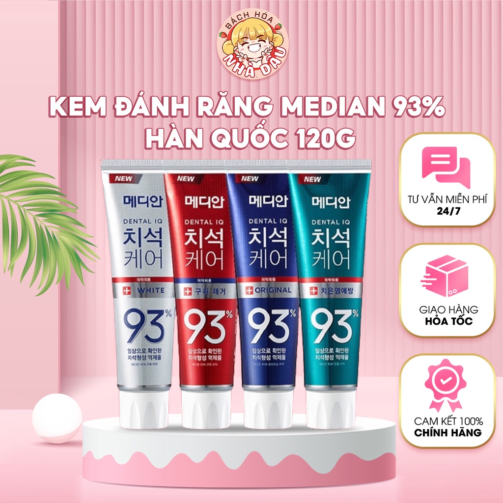 KEM ĐÁNH RĂNG MEDIAN 93% HÀN QUỐC 120G