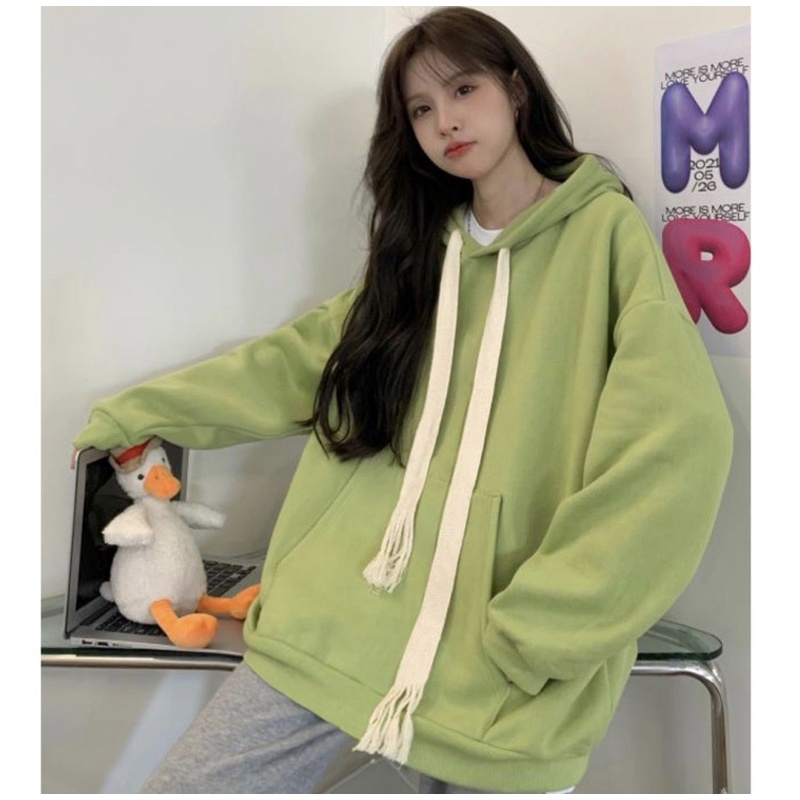 Áo hoodie nam nữ ,áo nỉ form rộng chất nỉ bông 2 lớp trơn