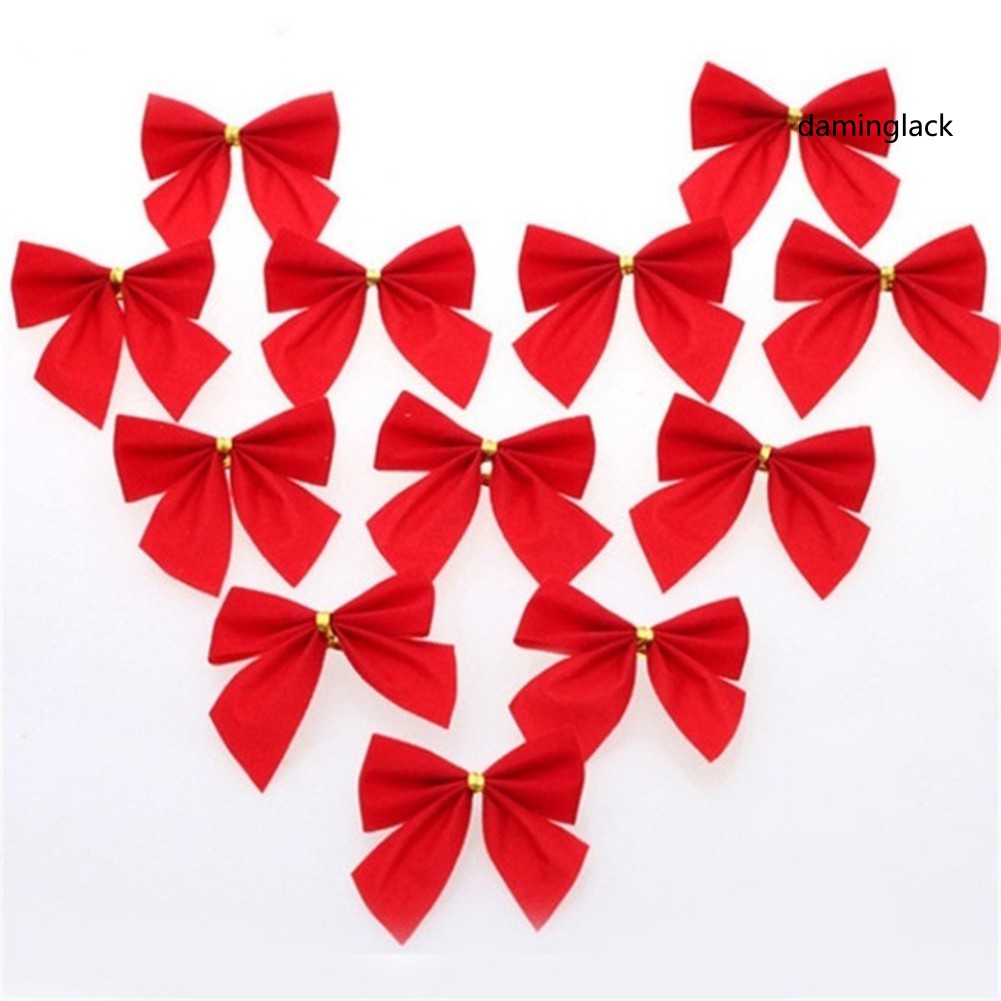 Set 36 Nơ Trang Trí Cây Thông Giáng Sinh Cỡ 6cm Tiện Dụng