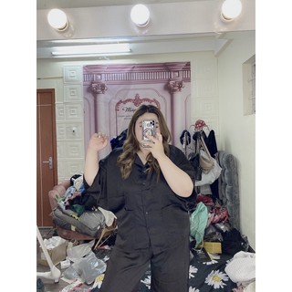 Pijama Lụa Đen Bigsize