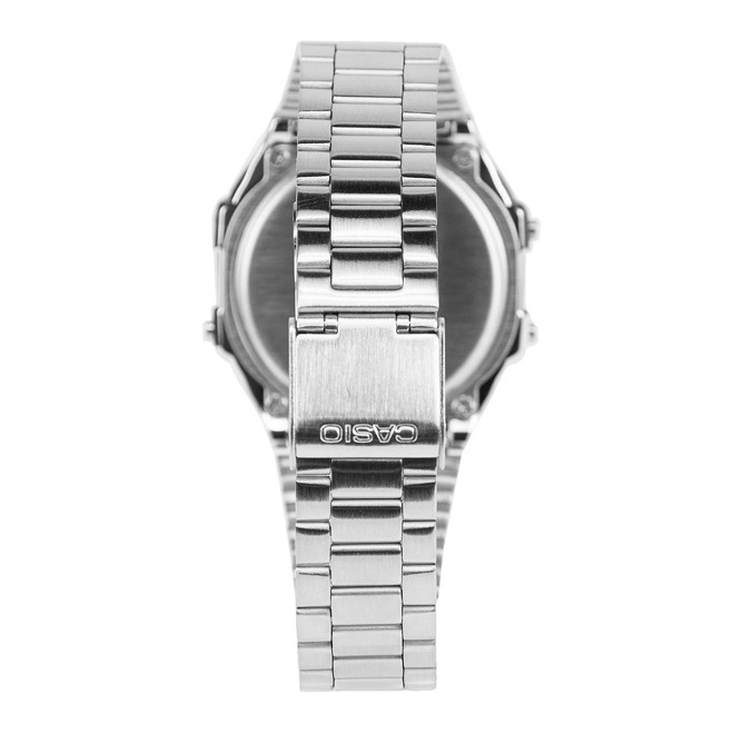 Đồng hồ chính hãng Nam Nữ Casio điện tử A168WEM-7 cổ điển mặt tráng gương bạc