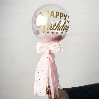Decal dán chữ lên bong bóng sticker