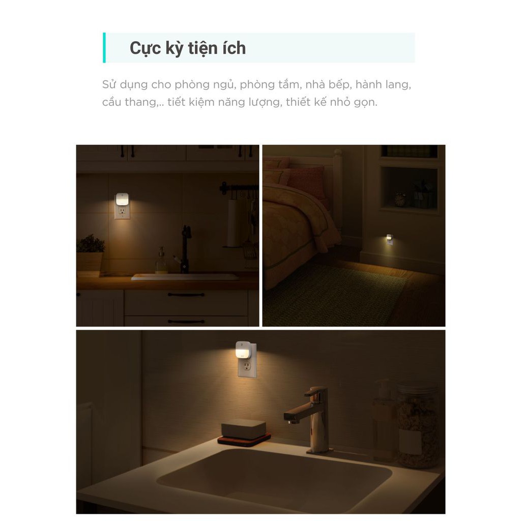 Bộ 4 Đèn Thông Minh Eufy (By Anker) Lumi Plug-in Night Light 0.4W T1303