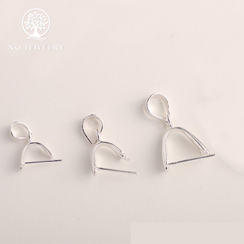 Charm bạc khoen móc mặt dây chuyền - NQ Jewelry