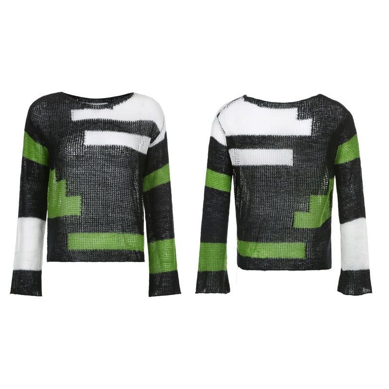 Áo Sweater Mỏng Tay Dài Dáng Rộng Phong Cách Thời Trang Harajuku Dành Cho Nữ