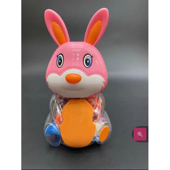 Đất nặn an toàn 12 màu tự nhiên cho bé, bột nặn hộp hình thỏ tiện lợi