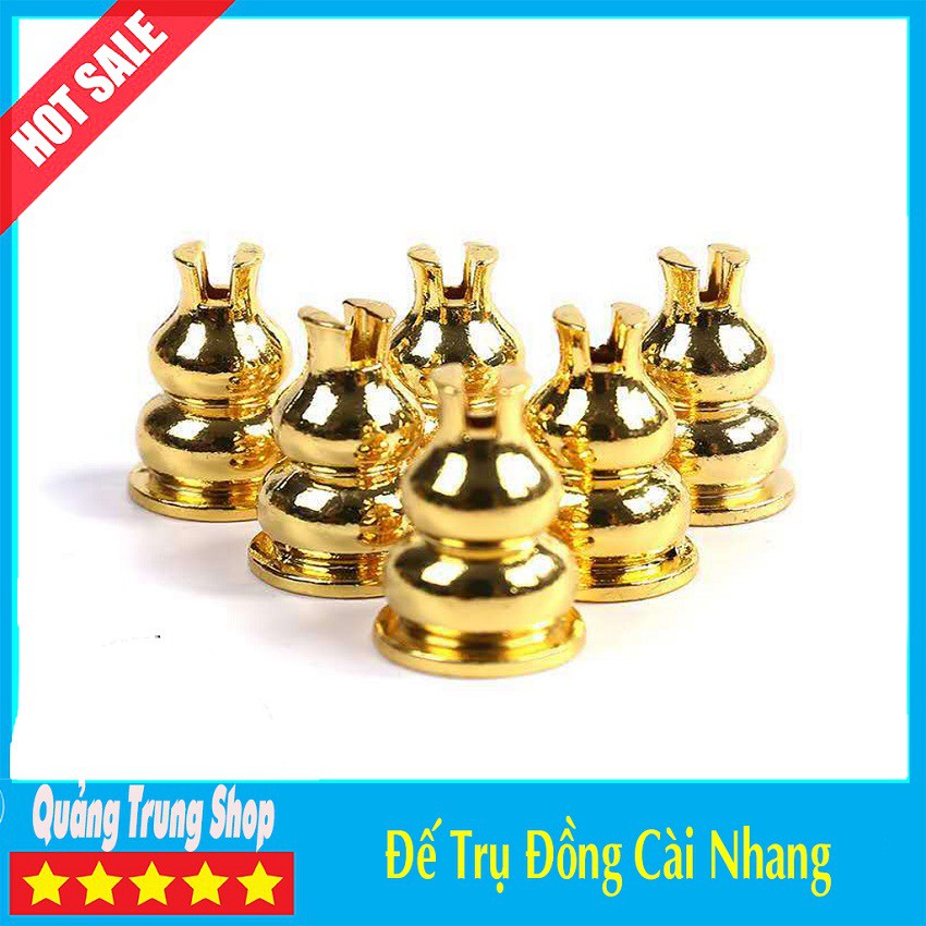 [COMBO] Lư Xông Trầm Hương, Đế Trụ Đồng Cài Nhang Vòng