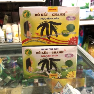 Gội Đầu Thảo Dược Bồ Kết& Chanh Hộp 10 Túi Lọc x10g