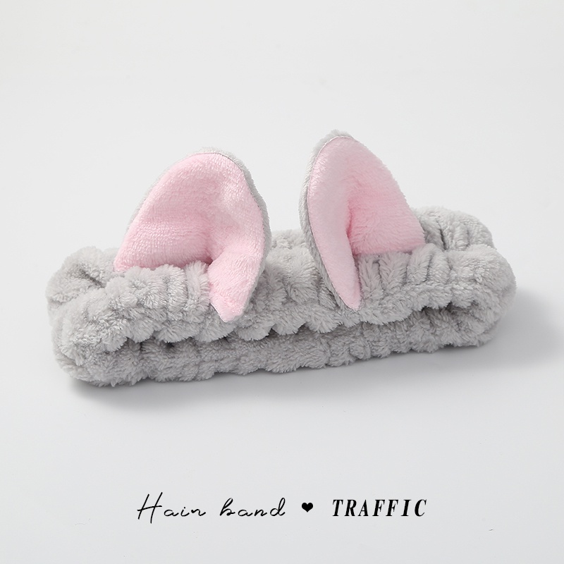 Băng đô tai thỏ bằng vải phong cách Hàn Quốc dễ thương thời trang cho nữ