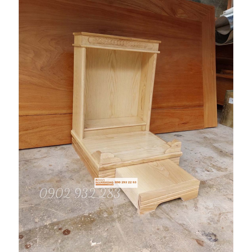 Bàn thờ ông địa thần tài mẫu hiện đại ,gỗ sồi