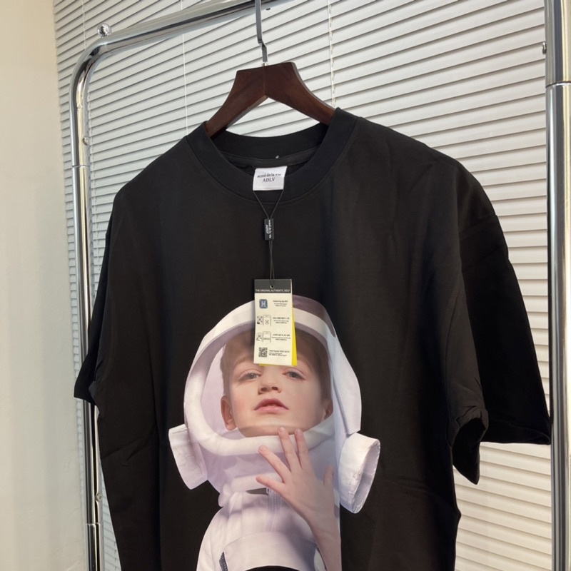 ⚡️ - Áo thun ADLV BABY FACE SHORT SLEEVE T-SHIRT BLACK ASTRONAUT, tee adlv