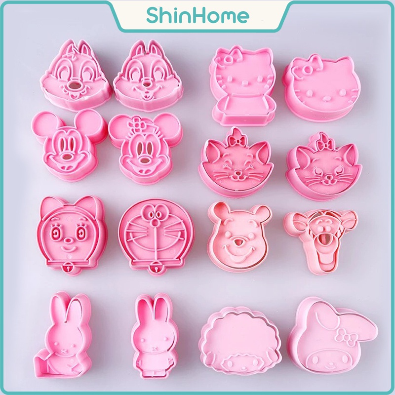 (Set 2 chiếc) Khuôn tạo hình bánh quy, hoa quả