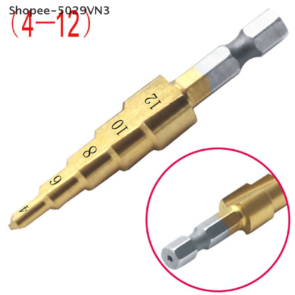 Mũi khoan lỗ hình nón lớn bằng thép HSS 5029VN3 4-12 / 20 / 32mm