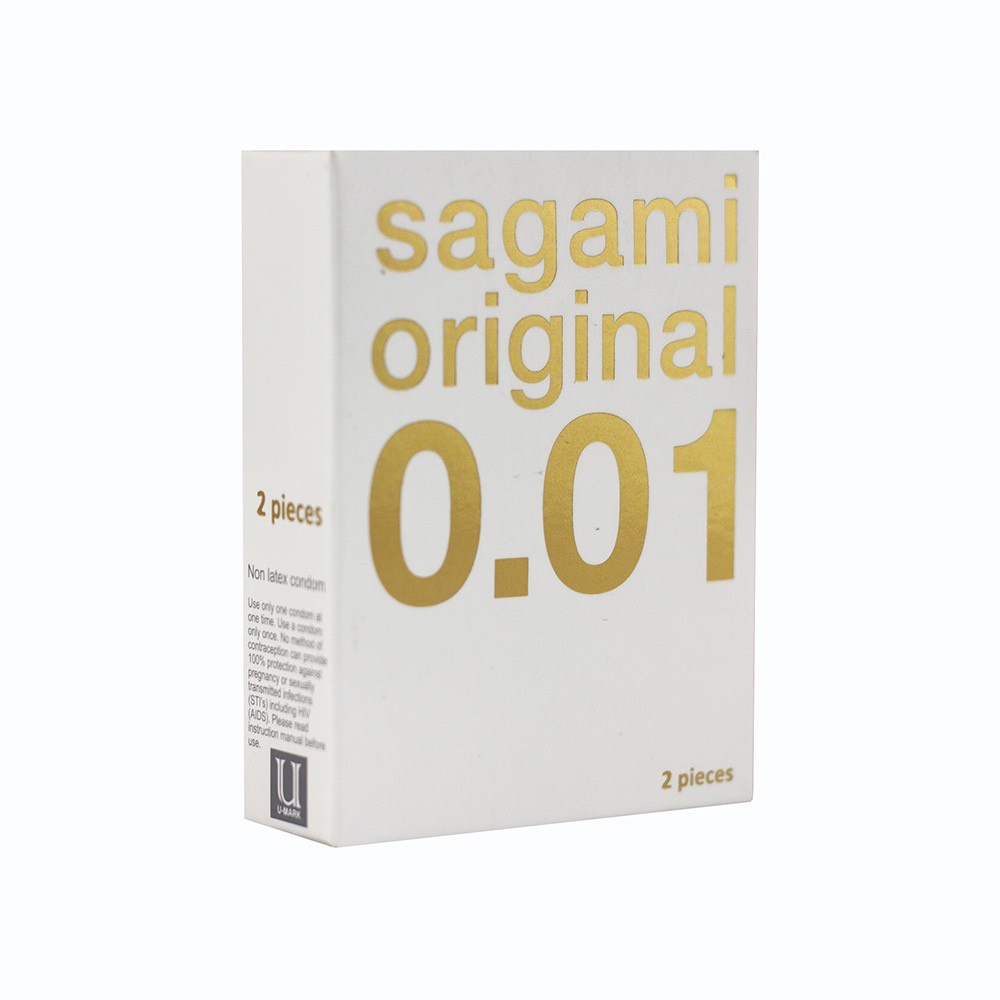 Bao cao su siêu mỏng SAGAMI Original 0.01mm Nhật Bản cao cấp bcs sieu mong non-latex nhiều gel bôi trơn - Hộp 5 chiếc
