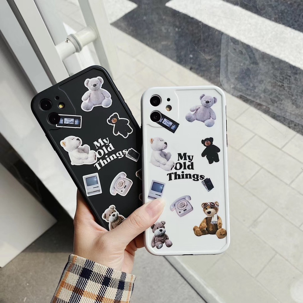 Ốp điện thoại hình gấu đáng yêu cho iPhone11 11Promax 7Plus 7 8 8 X XR XSmax SE2020 | BigBuy360 - bigbuy360.vn
