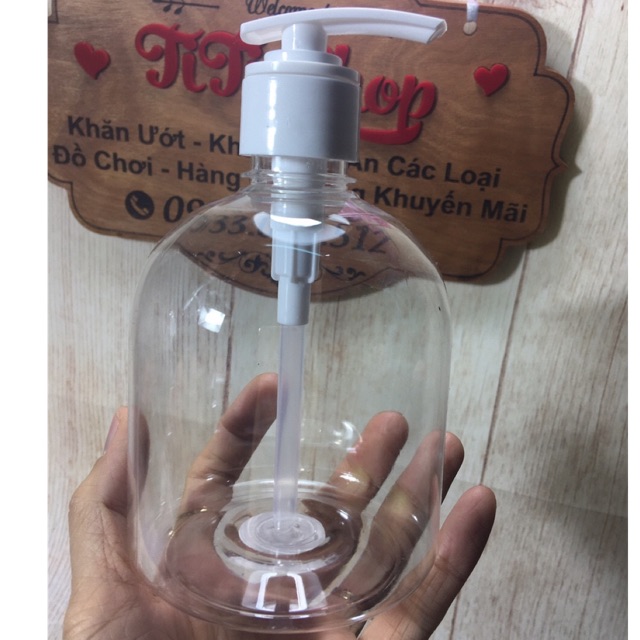 Bình nhựa 500ml có vòi