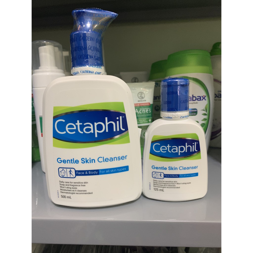 (Hàng Chính Hãng Có Hóa Đơn) Sữa Rửa Mặt Cetaphil Dịu Nhẹ Dành Cho Mọi Loại Da (125ml,500ml)