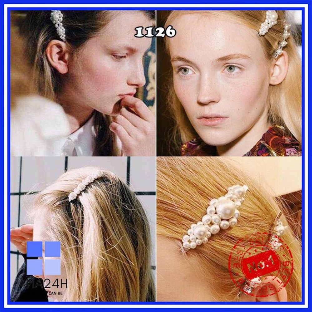 KẸP TÓC THỜI TRANG ĐÍNH NGỌC NHÂN TẠO CỰC SANG CHẢNH (Giao ngẫu nhiên)